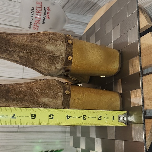 Veronica Beard Suede Decker Clog boots - Picture 6 of 7